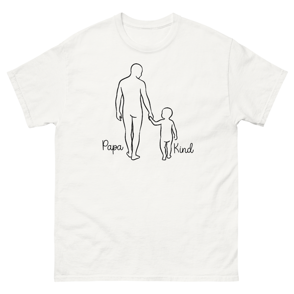 Papa Kind Spaziergang Personalisiertes T-Shirt