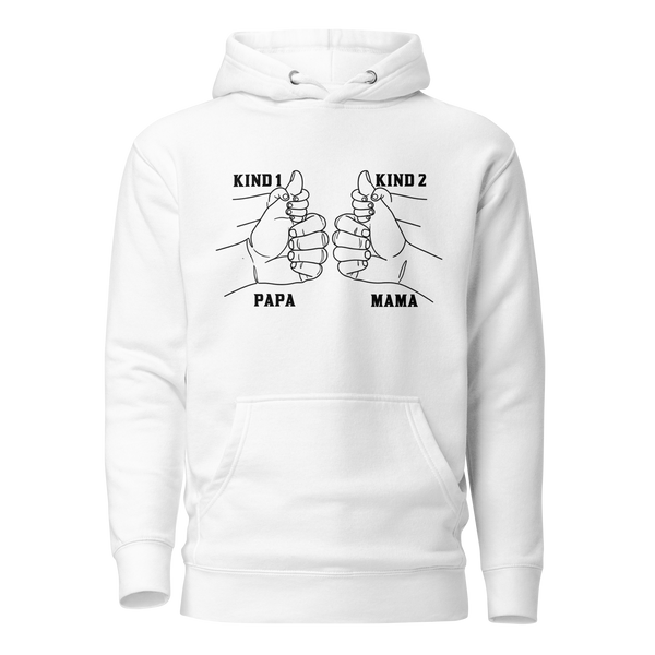 2 Daumen hoch Personalisierter Hoodie