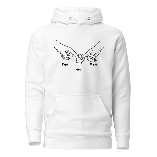 Eltern Finger Personalisierter Hoodie