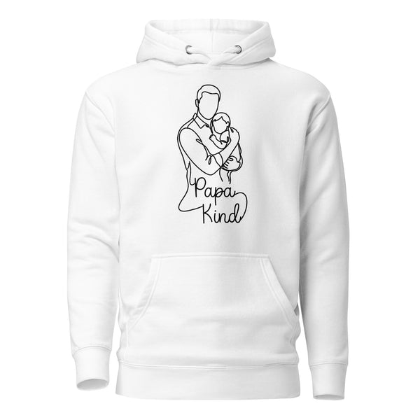 One Line Papa Personalisierter Hoodie