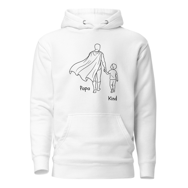 Superheld-cape-hinten Personalisierter Hoodie